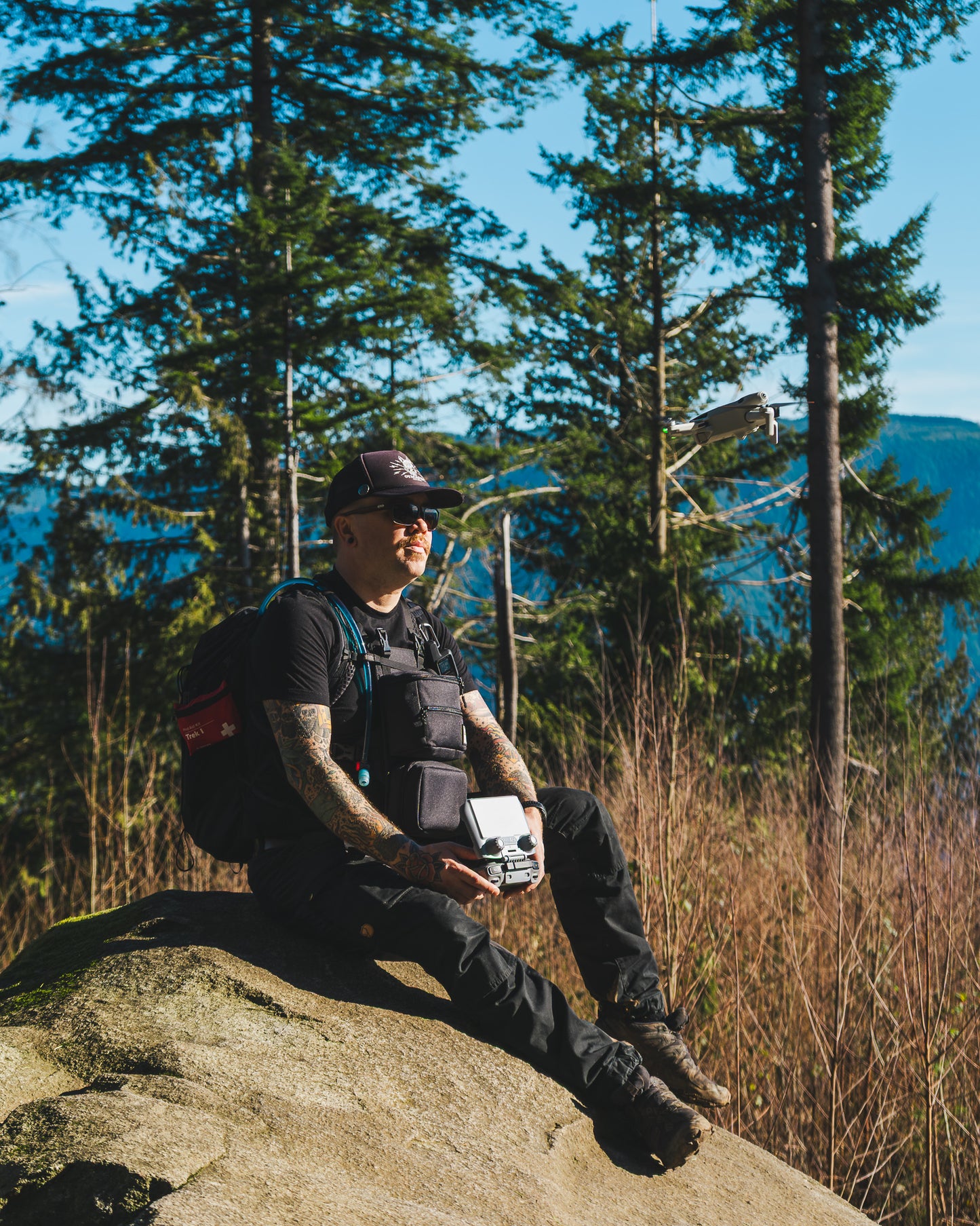 AEROPAK drone chest rig with DJI Mini series