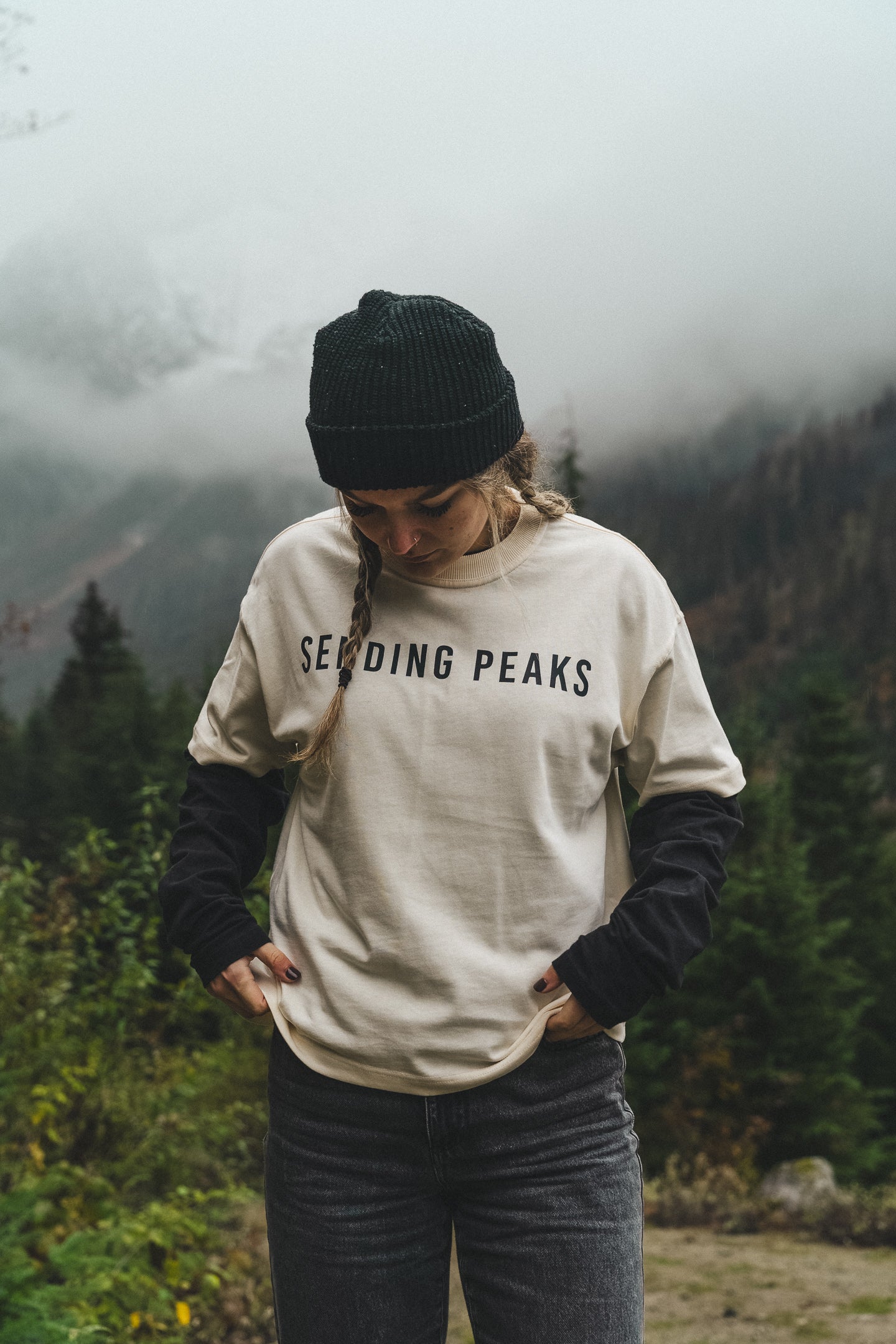 Sending peaks - Crop tee