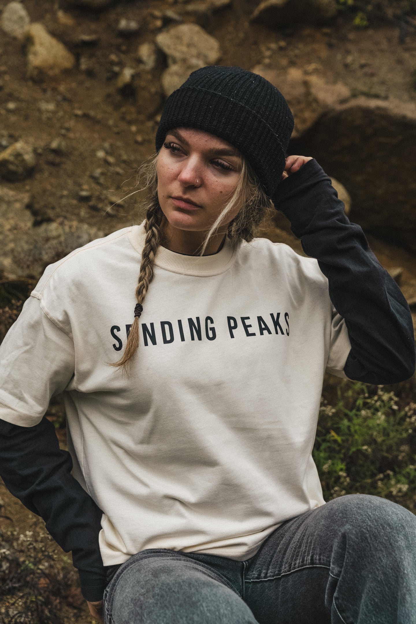 Sending peaks - Crop tee