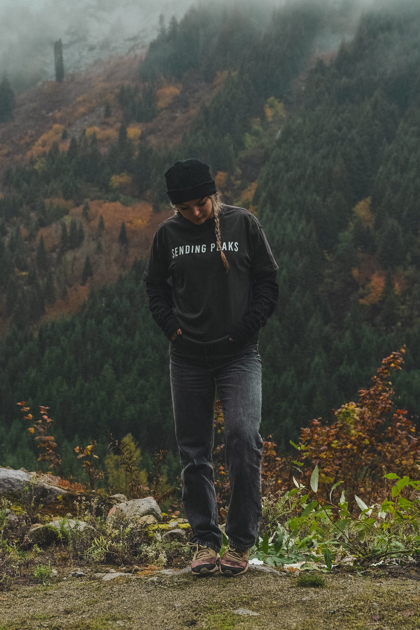 Sending peaks - Crop tee