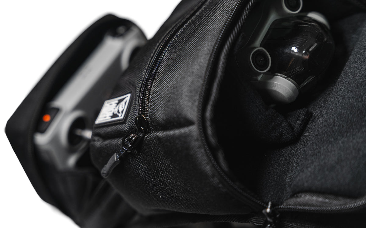 AEROPAK drone chest rig with DJI Mini series inside